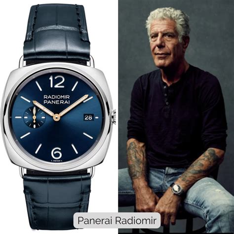 bourdain panerai|anthony bourdain's watch.